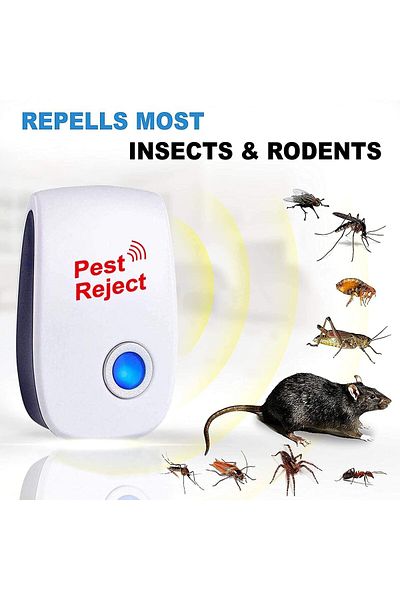 Taimi Ultrasonic Pest Repeller for Rats, Cockroaches, Mosquitoes and Insects White