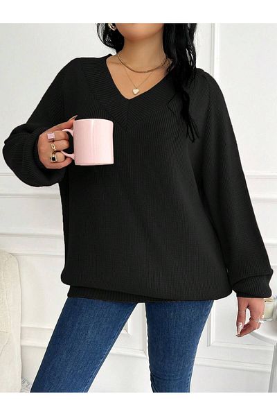 EFENDİX Plus Size Knitwear Sweater