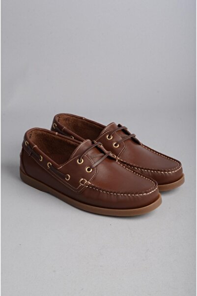 SEÇ KUNDURA Pantofi casual pentru bărbați din piele naturală - SEÇ 2500 TABA