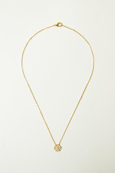 Modex Gold Snowflake Zircon Stone Necklace