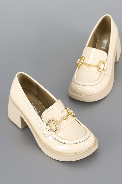 Mamito Ayakkabı RC 2104 Toka Detaylı Topuklu Loafer