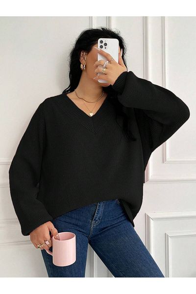 EFENDİX Plus Size Knitwear Sweater