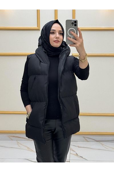 Butik Hooded Inflatable Vest Oversize - Daily Style Katar