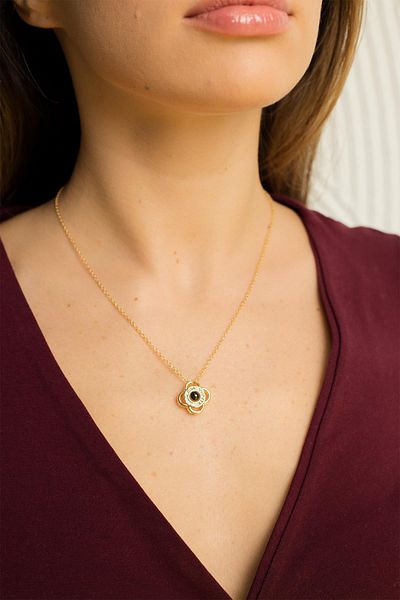 Modex Flower Figured 100 Languages I Love You Necklace Gift for Lover