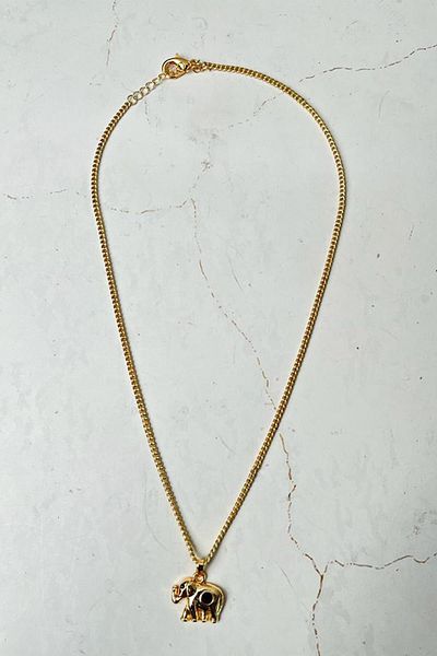 Modex Stoned Elephant Single Necklace