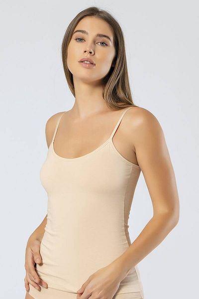 TÜREN Women's Adjustable Rope Strap Camisole Lycra Cotton Tank Top