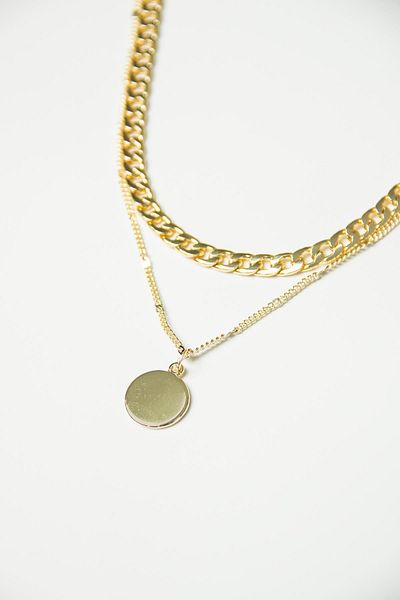 Modex Double Chain Cut Necklace