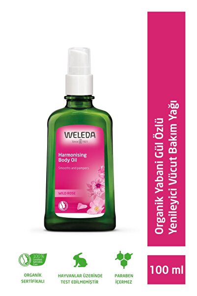Weleda Organik Yabani Gül Özlü Yenileyici Vücut Bakım Yağı 100ml