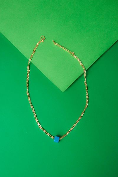 Modex Turquoise Beaded Chain Necklace