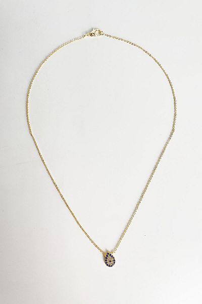 Modex Gold Zircon Stone Drop Necklace Gift for Lover