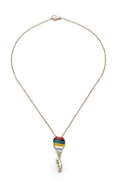 Modex Colorful Enamel Necklace with Balloon Cut
