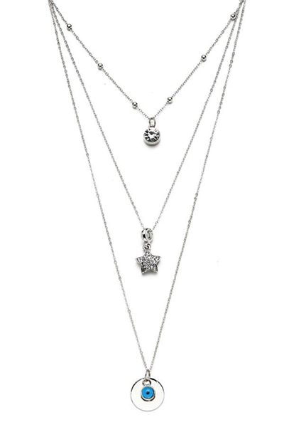 Modex Star figured triple necklace