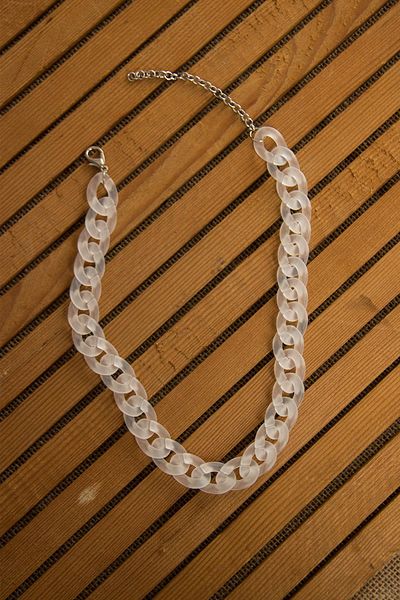 Modex Transparent Acetate Thick Chain Necklace