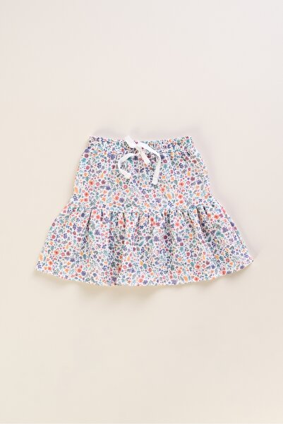 Bondberro Fusta de muselina cu model floral 100% bumbac