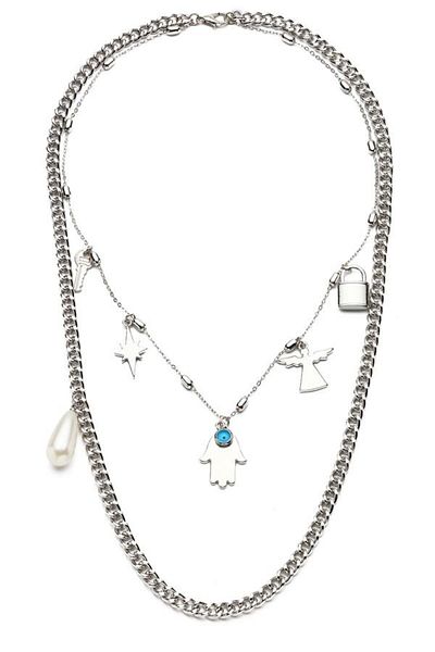 Modex Figured Double Necklace Set