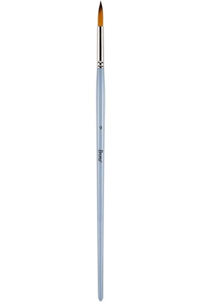 Brons Br-2010 123 Σειρά No:9 Πινέλο ακουαρέλας με μακριά λαβή