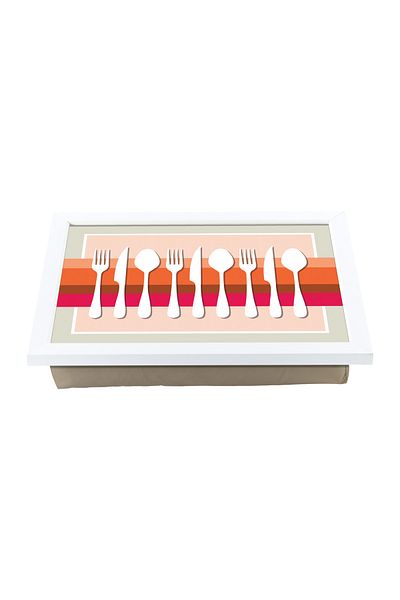 Funny Design وسادة الركبة مع صينية الاستمتاع - المطبخ