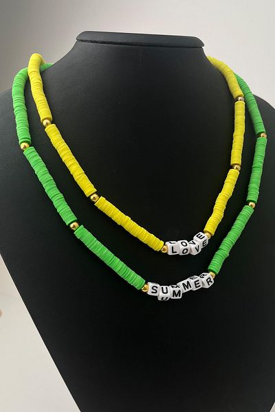 Modex Double Combination Summer Love Fimo Necklace (48+5cm)