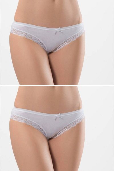 TÜREN Bikini festonat din Lycra pentru damă (PACHET DE 2)