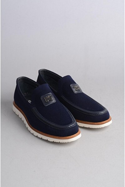 SEÇ KUNDURA Pantofi de in pentru bărbați - Talpă anatomică, bleumarin SEÇ K1-T