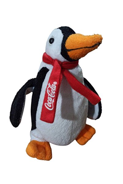 Hureggo coca cola promasyonu orijinal atkılı peluş penguen 18 cm