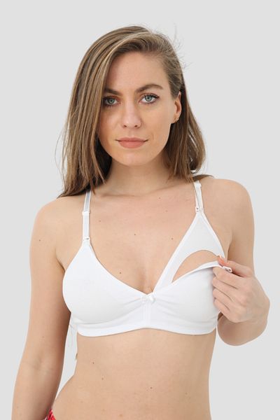Arma Yıldız Sutien alb pentru alăptare Bumbac Lycra