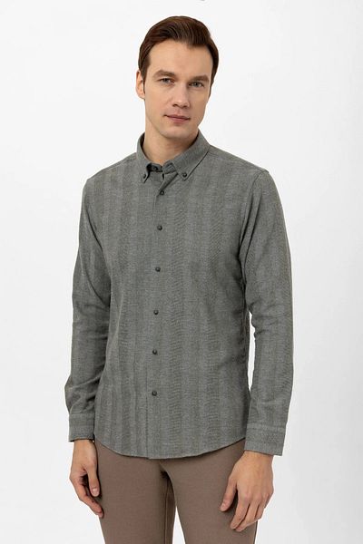 SÜVARİ SLIM FIT ΜΠΟΥΚΑΛΙ ΞΥΛΟΛΟΓΟΣ ΜΕ ΣΧΕΔΙΟ