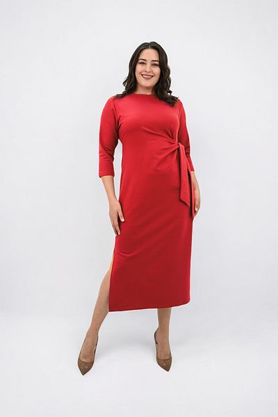Koza Butik Women's Large Size Waist Tie Detailed Dress 5274-25