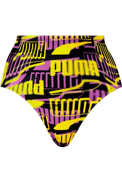 Puma Slips Puma Swim dámské kalhotky s vysokým pasem s potiskem, vícebarevné, dámské