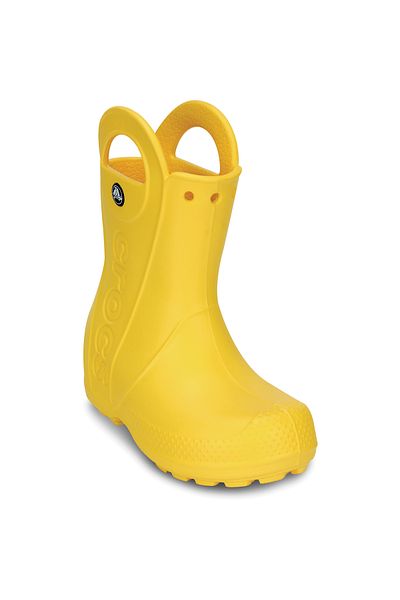 Crocs Žluté dětské boty - Crocs Rain Get Thru Hand