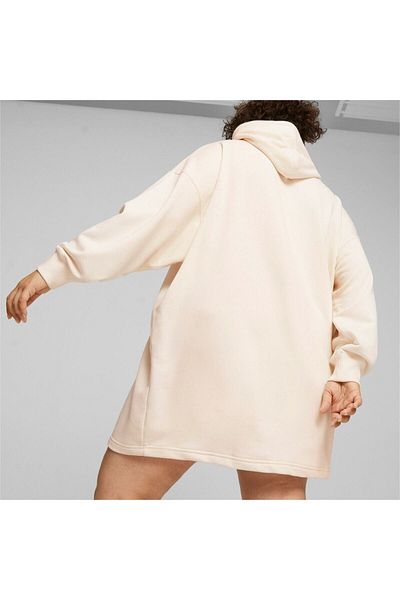 Puma Šaty Puma Classics s kapucňou, béžové, dámske