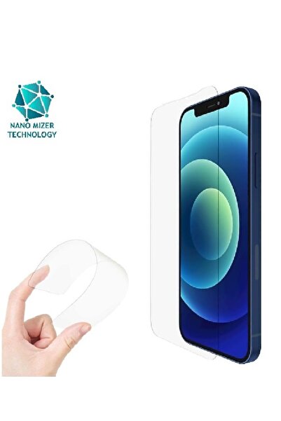 Evax (ESNEK NANO CAM) iPhone 12 / 12 Pro Uyumlu Ultra İnce Darbe Korumalı Esn...