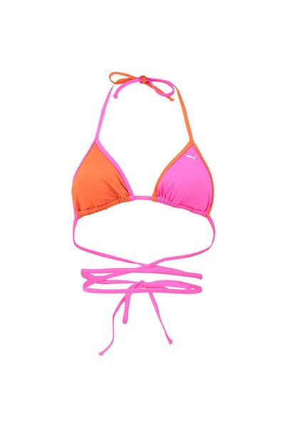 Puma Μπλούζα μπάνιου Puma Swim Women Wrap Triangle 1p, ροζ, γυναίκες