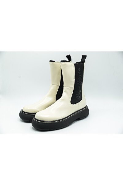 Pepe Jeans Boty Pepe Jeans Yoko Chelsea, bílé, dámské