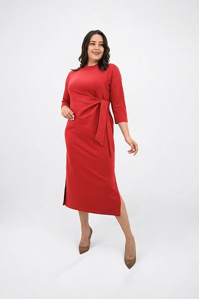 Koza Butik Women's Large Size Waist Tie Detailed Dress 5274-25