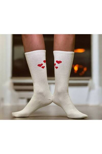 ROKH Bamboo Heart Pattern Christmas Gift New Socks
