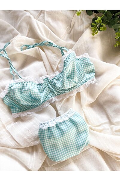blackstrip Gingham Dreams Pötikareli Pinterest Model Balenli Bralet Ve Külot ...