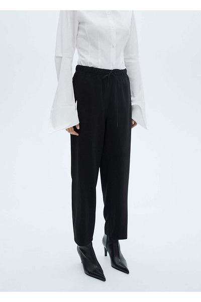MANGO Woman Lace-up jogger pants