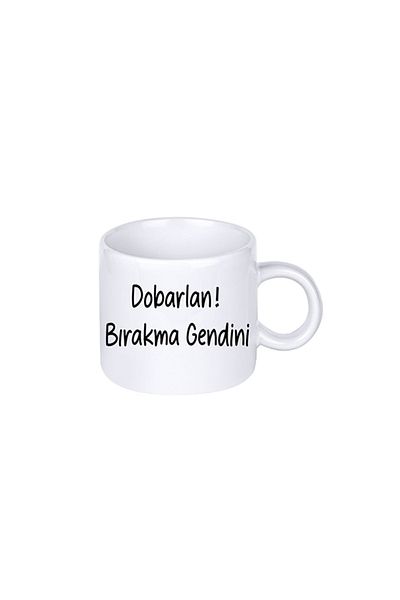 DİLAHOME كوب هدية مع رسالة تحفيزية - دوبارلان! كوب بورسلين بتصميم خاص مع كتابة Gendini