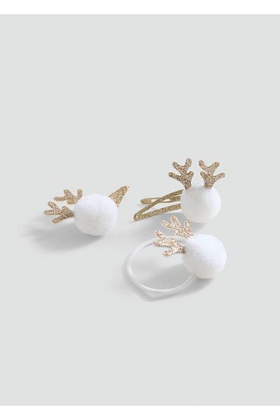 MANGO Kids Set aus Haargummi und Haarnadel für das neue Jahr