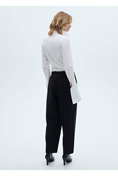 MANGO Woman Bağcıklı jogger pantolon