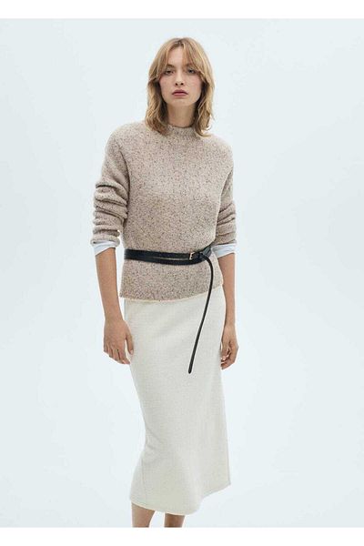 MANGO Woman Stretch Knitted Sweater