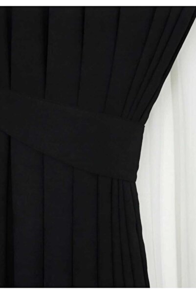 PİKKO HOME ΚΟΥΡΤΙΝΑ ΦΟΝΤΟΥ ΜΟΝΟΦΥΛΑΚΙΟΥ ΥΨΗΛΗΣ ΠΟΙΟΤΗΤΑΣ ΜΕ ΜΑΥΡΟ ΧΡΩΜΑ ΜΕ ΒΕΛΟΥΔΙΝΗ ΥΦΗ ΚΑΙ ΕΞΤΡΑΦΟΡΕΣ ΚΟΡΔΟΝΙΑ