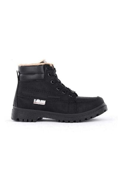 Mind Black Unisex Γούνινες Μπότες