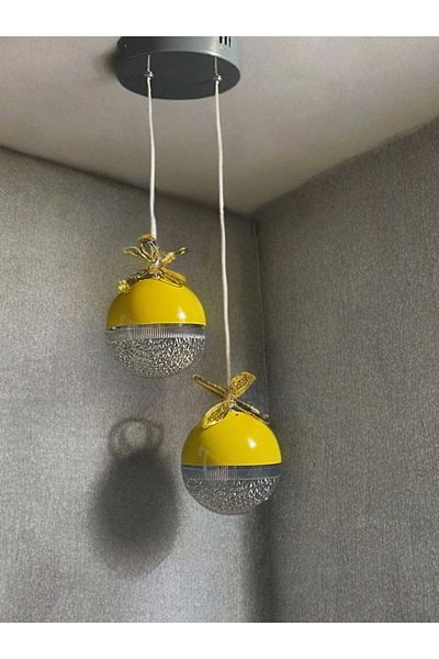 Serçeden 2-Piece Candy Led Young Girl's Room Pendant Lamp Chandelier from Serçe