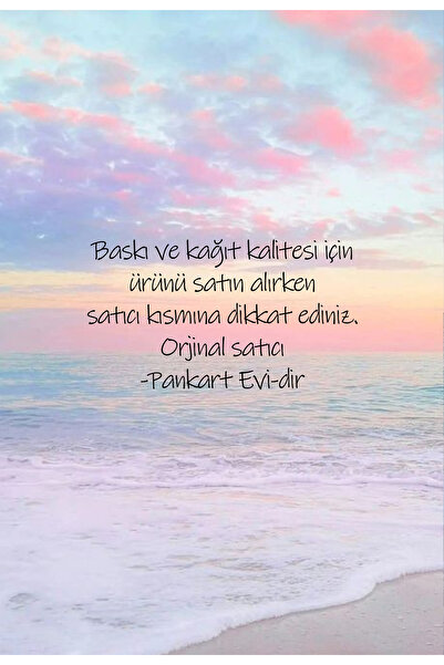 Pankart Evi 12'li Aşk Motto Kartları - Sunum Kahve Kartı