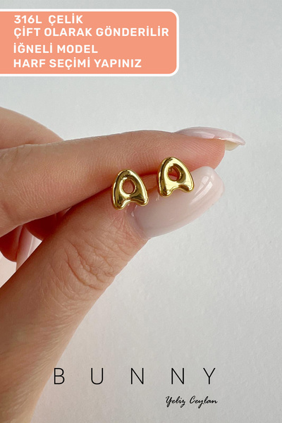 BUNNY ÇELİK MINI HARF KUPE ( CIFT )