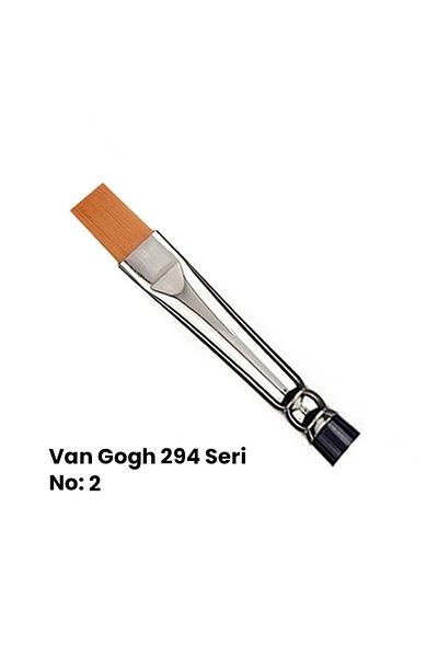 Van Gogh 294 Series Synthetic Flat Cut Tip Brush No 2