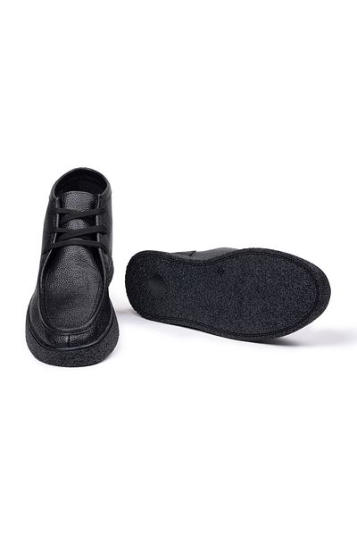 SELİN SOYLU Genuine Leather Lace-Up Men's Casual Boots