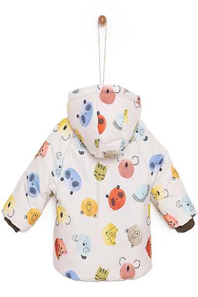 PODIUM GYM Trend New Cute Basic Panda/Bear Animal Printed Coats Baby Boy Coat/Mont